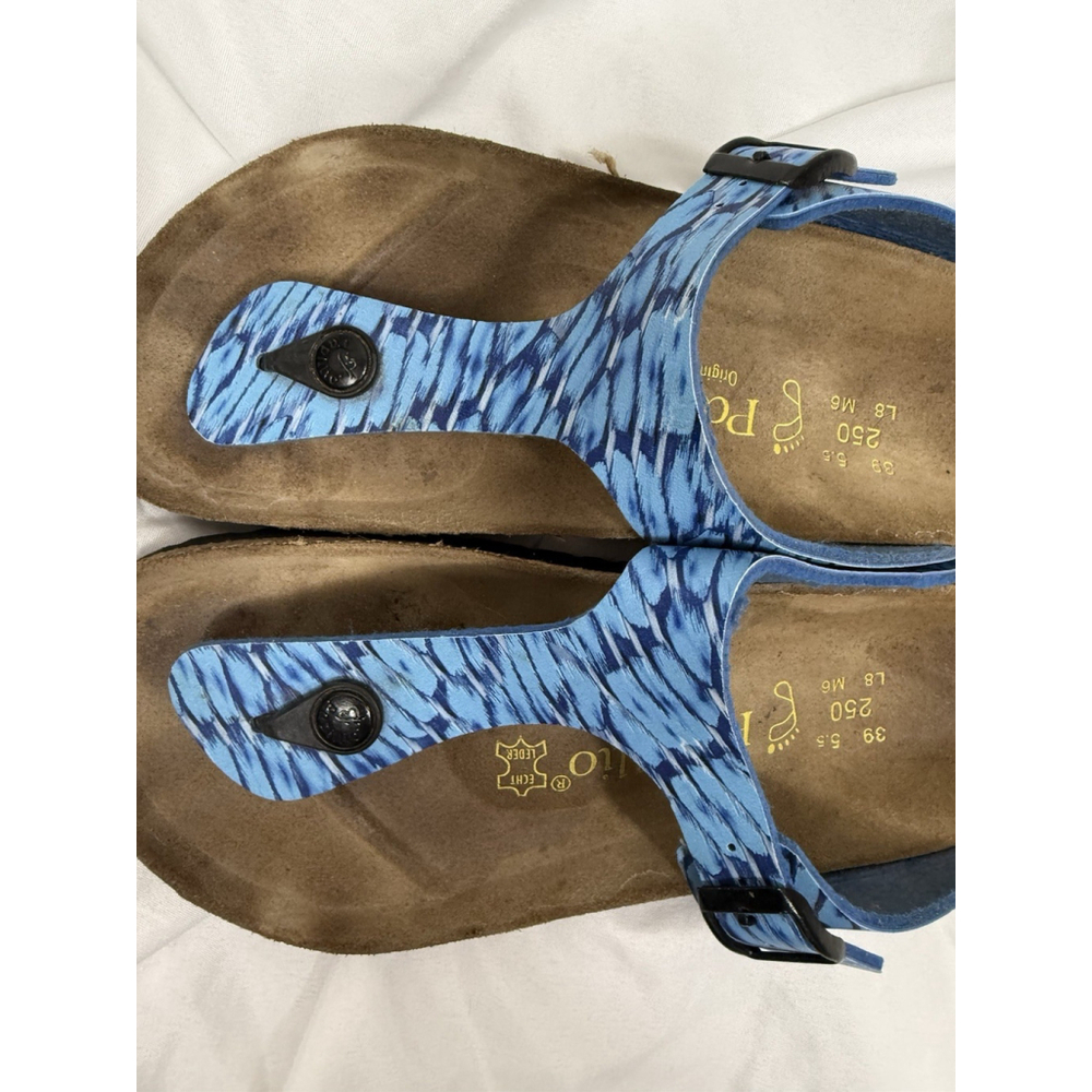 Birkenstock Gizeh Papillo Blue Thong Sandals Size 39-8/8.5 - Picture 6 of 7